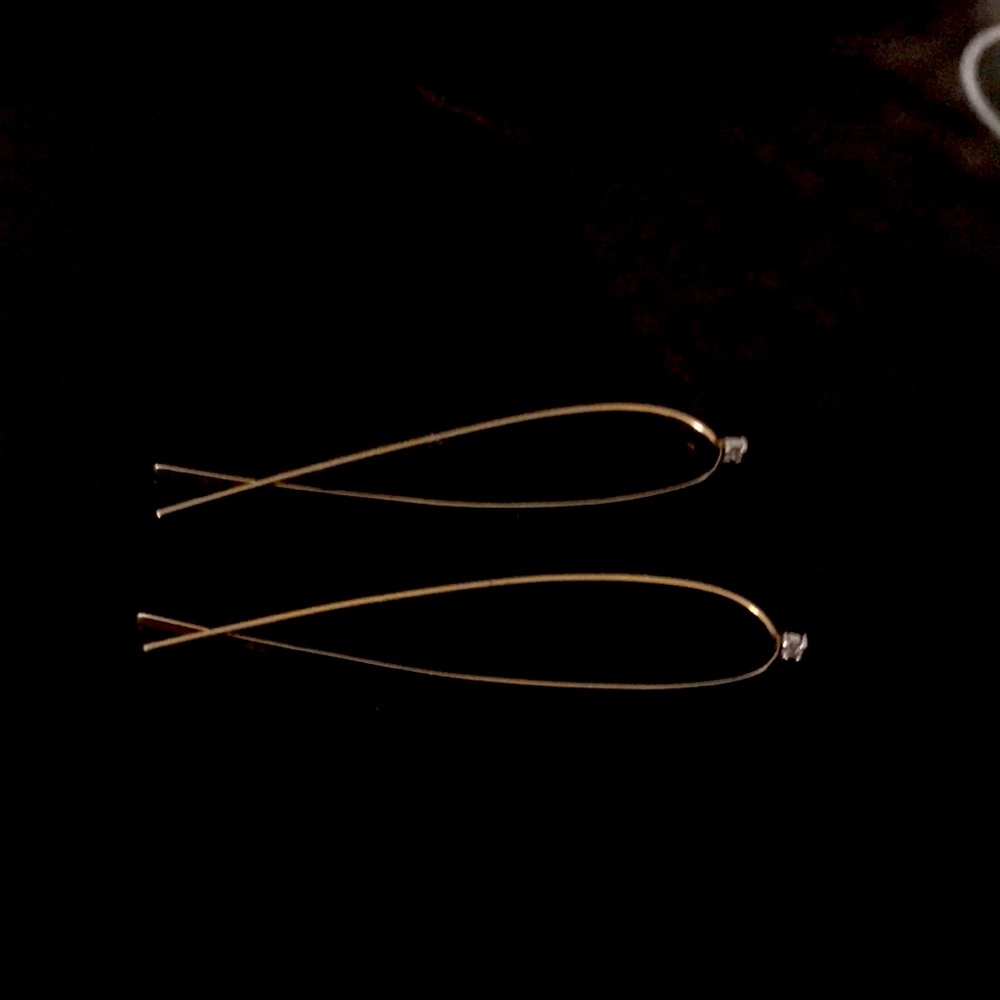 LANA UPSIDE DOWN HOOP EARRINGS